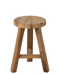 Stool Round Recycled Teak Natural