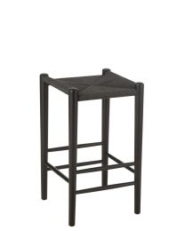 Bar Chair Orient Beech Wood/rope Black