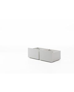 Pino 2 Drawers In White For Bed Sublime Oak